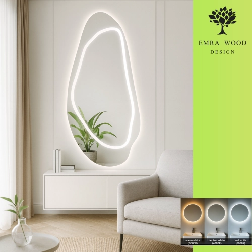 Lustro organiczne z podświetleniem - JASPIS LED III